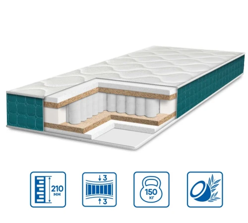 Матрац пружинний "незалежні блоки" ES Fresh Spring Cocos