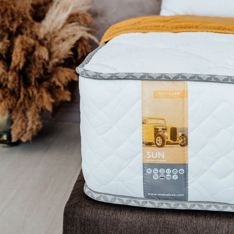 Матрац пружинний "незалежні блоки" ML Yellow Sun - 4