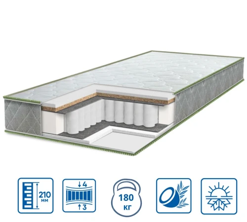Матрац пружинний "незалежні блоки" ES Pulson Grand Cocos