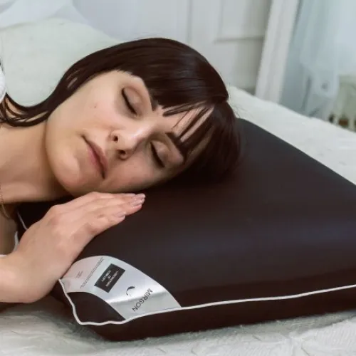 Подушка ортопедична №7006 Elite Delicate satin Black Pearl 59*43*12 см - 5