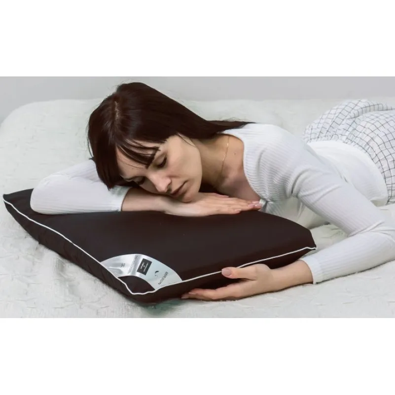 Подушка ортопедична №7006 Elite Delicate satin Black Pearl 59*43*12 см - 5