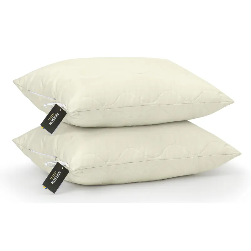 Набір евкаліптових подушок Eco Light Creamy №1623 Eucalyptus мікросатин - 8