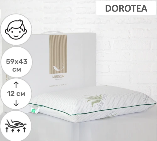 Подушка ортопедическая №7036 Elite Green nature Dorotea MEN 59*43*12 см