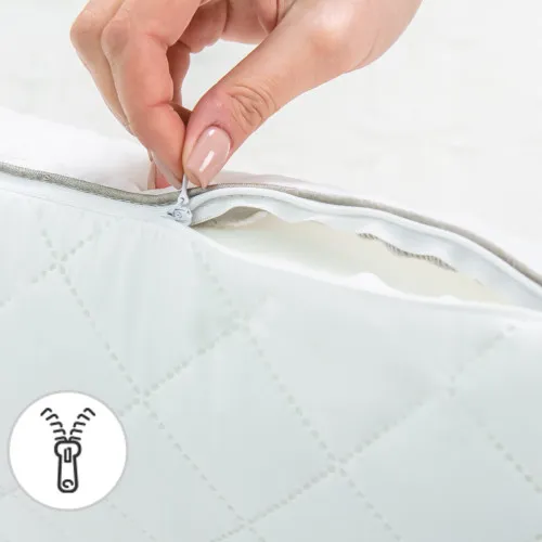 Подушка ортопедическая (стружка Memory) №4060 Steep Line Silver MEN 59*43*12 см - 2