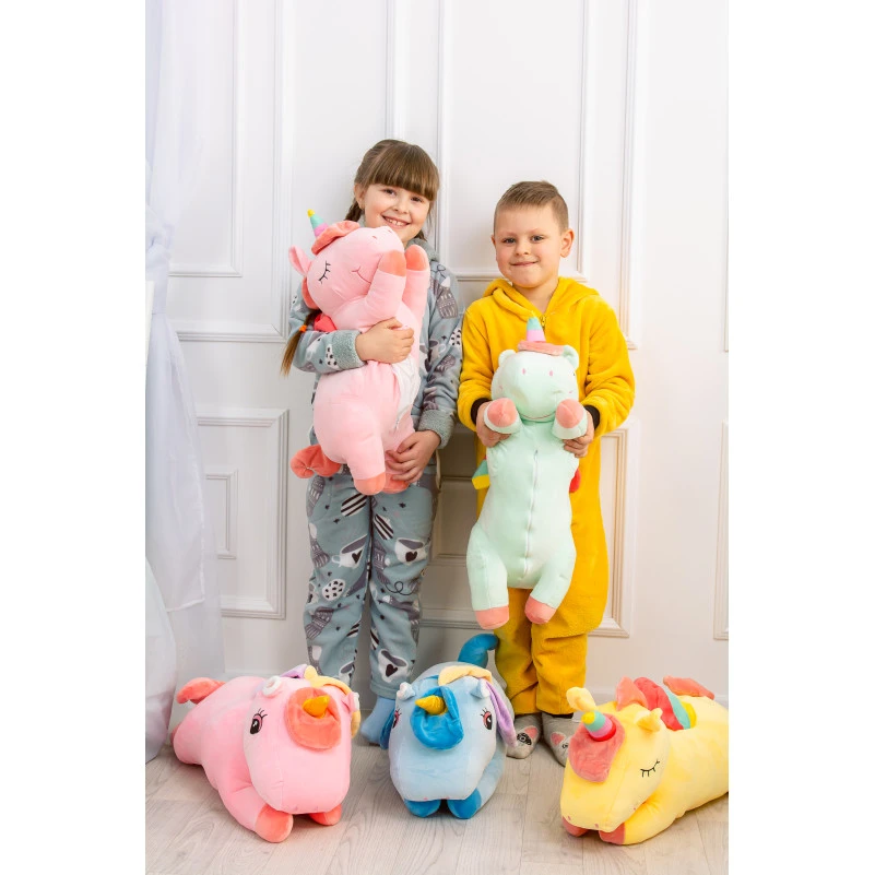 Плед+подушка детские №1068 Unicorn with Blue Mane - 4