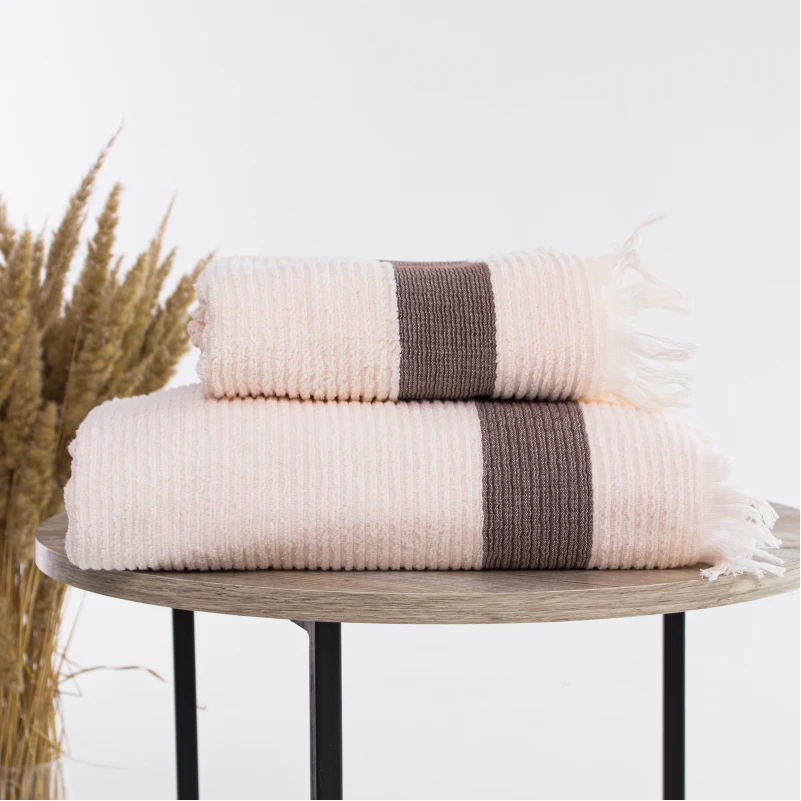 Набір банних рушників (2 шт.) Е №104 Elite Luxury Milk