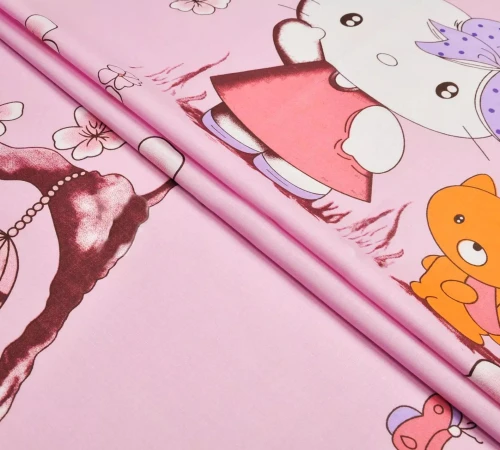 Наволочка Бязь 17-0368 Hello Kitty - 2