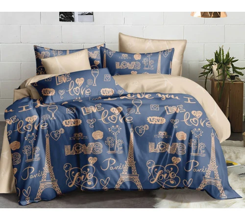 Наволочка Бязь 17-0443 Love Paris