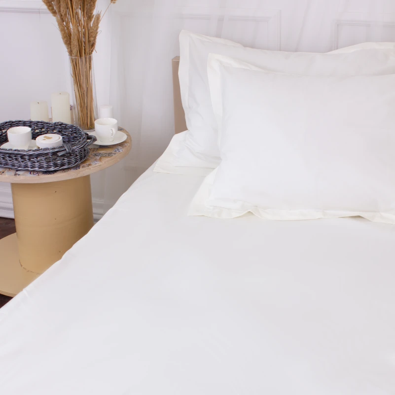 Простынь Poplin Line "002 Milky White" - 9