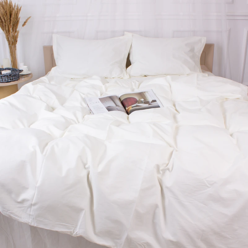 Простынь Poplin Line "002 Milky White" - 4