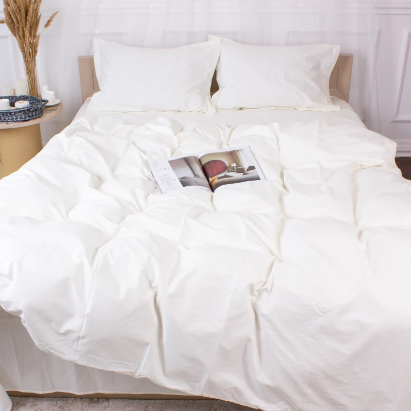 Простынь Poplin Line "002 Milky White" - 6