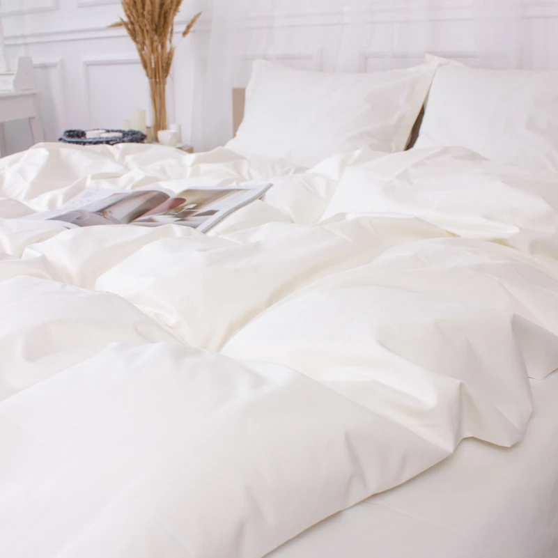 Простынь Poplin Line "002 Milky White" - 1