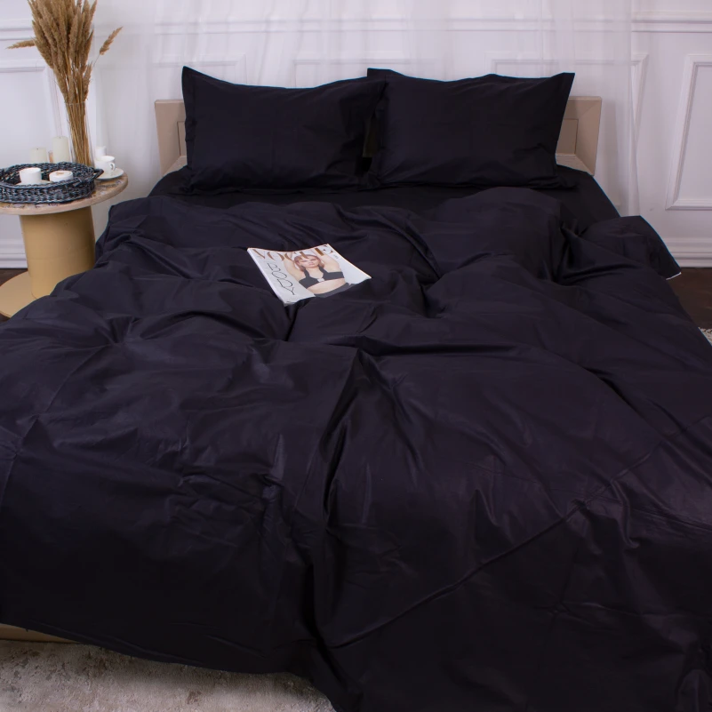 Простынь Poplin Line "099 Black" - 7