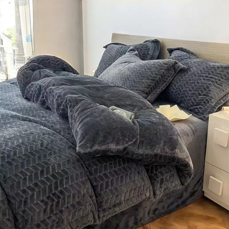 Комплект постельного белья Velour Elegance gray