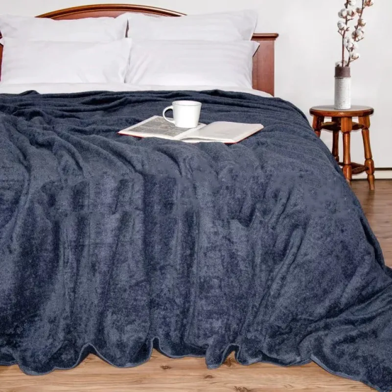 Простынь махровая летняя 30-431 Dark Gray