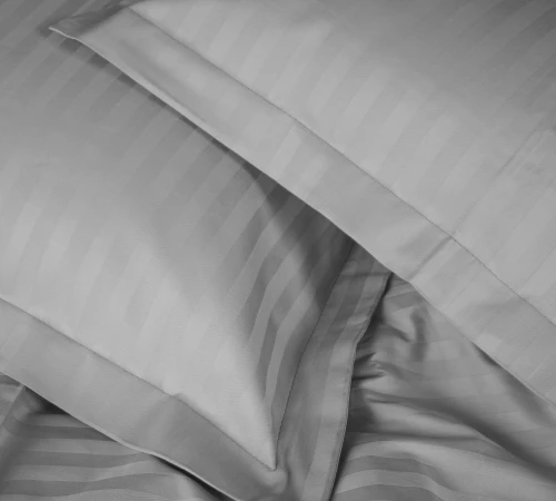 Наволочка Satin Stripe 30-0010 Light Gray Black Friday - 2