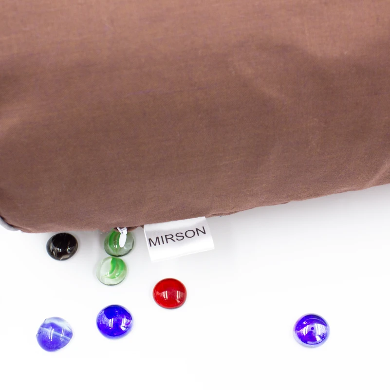 Подушка-валик №8119 Naturale Line 19-1217 Chocolate Perla EcoSilk - 12