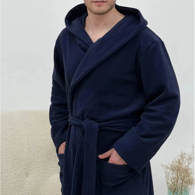 Халат "Warmth Line" navy blue