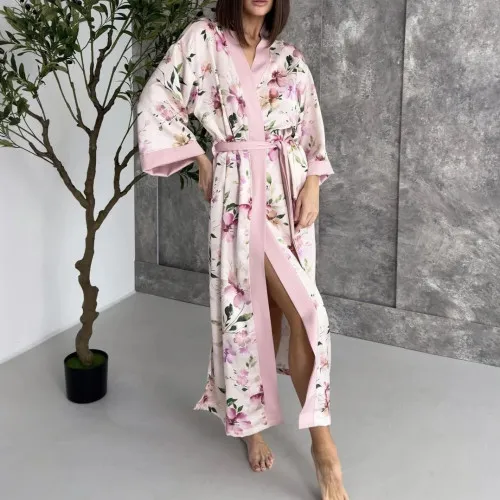 Халат "Silk Blossom" pink