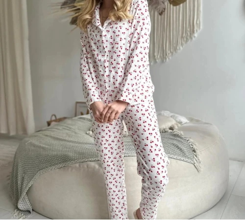 Піжама "Cherries" white