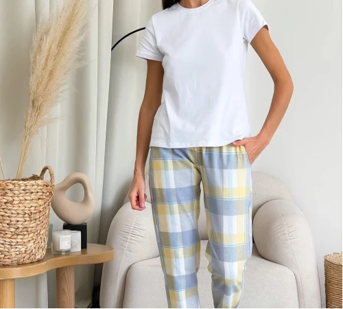 Пижама "Ines" yellow/gray