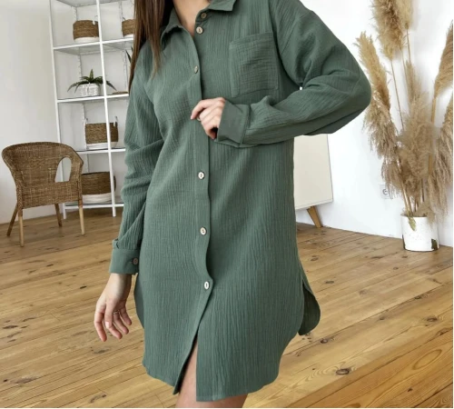 Женская рубашка "Ella Night" green