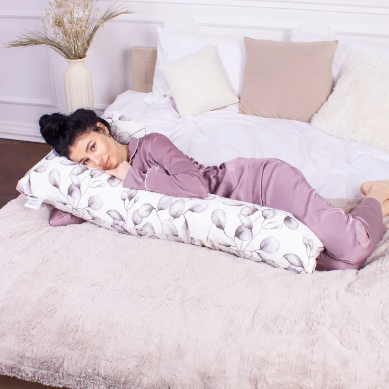 Подушка для беременных и отдыха Г-образная №8443 Color Line 17-0546 Yuliana White EcoSilk бязь - 6