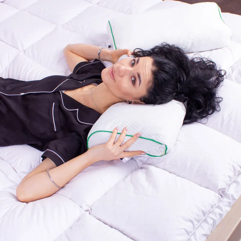 Подушка ортопедическая (стружка Memory) №4169 Green nature Dorotea KIDDY 50*29*5/8 см - 5