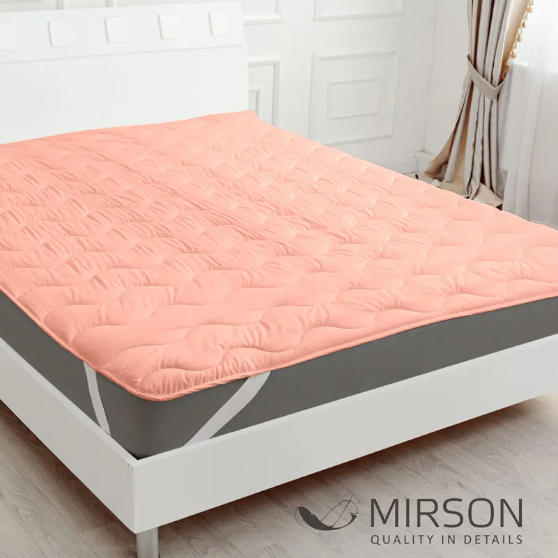 Наматрацник №1758 Eco Light Coral (Wool) (звичайний з гумкою по кутах) - 5