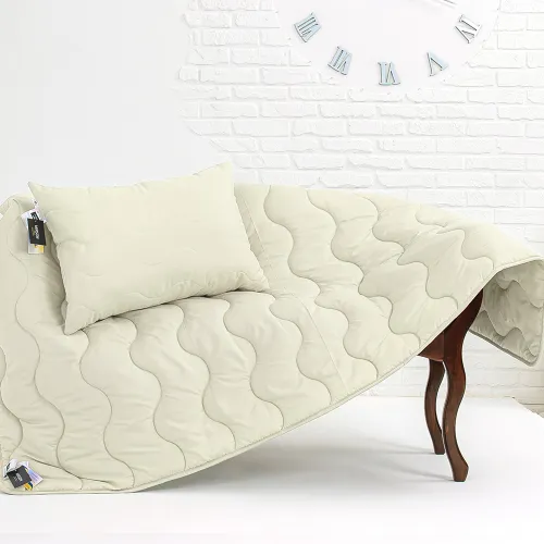 Подушка бавовняна Eco Light Creamy №1626 хлопок микросатин - 4