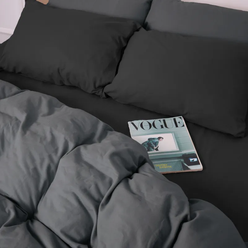 Комплект постельного белья JUNIOR Фланель 002-005 Black/Marengo - 6