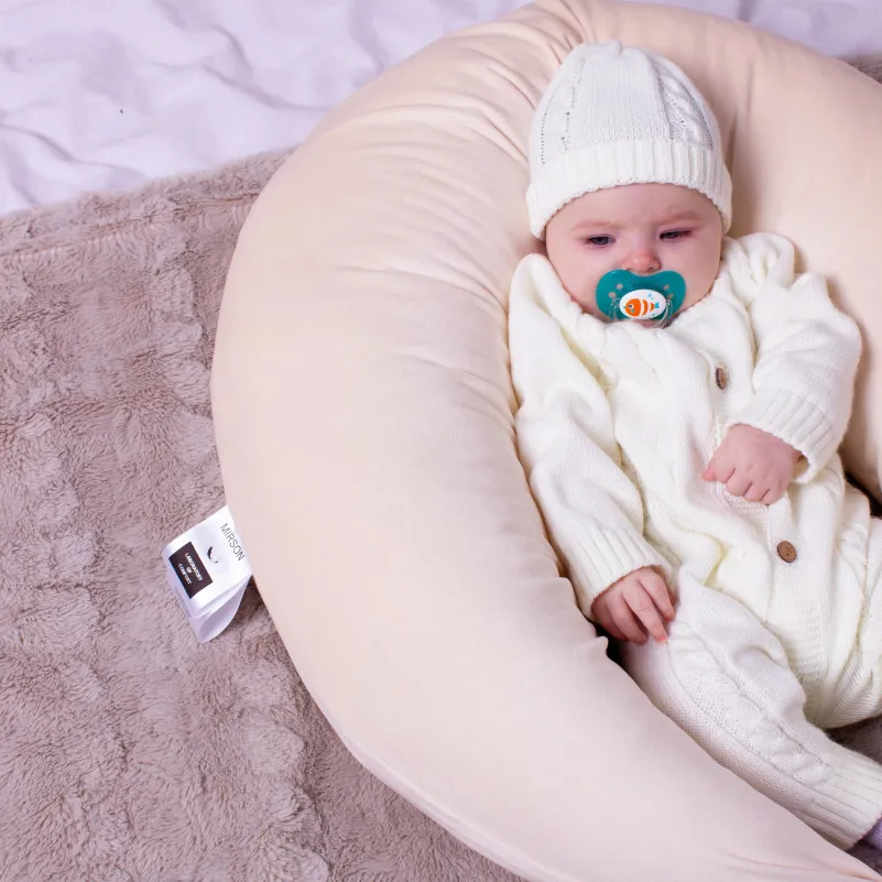 Подушка для вагітних та годування №8631 Velvet Line 28-0004 Cream 100% Memory - 13