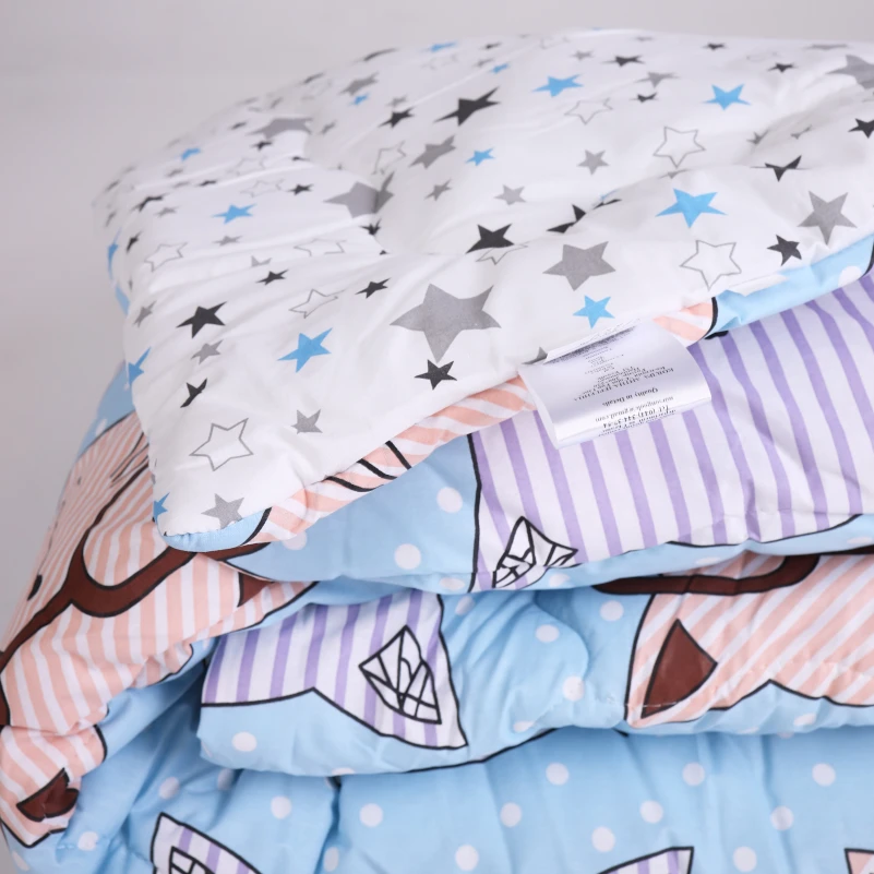 Летний постельный комплект №2807 Сolor Fun Line Whales "Ecosilk"(одеяло + 2 наволочки ) Black Friday - 1