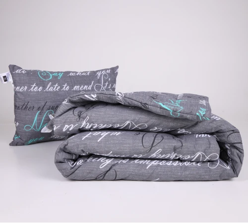 Набор №1203 Сolor Fun Line 17-0003 Tulio с эвкалиптовым волокном Деми (одеяло + подушка средняя) Black Friday