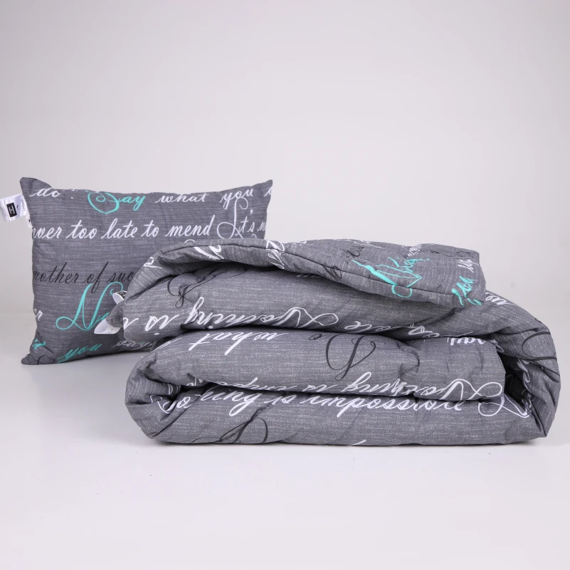 Набор №1203 Сolor Fun Line 17-0003 Tulio с эвкалиптовым волокном Деми (одеяло + подушка средняя) Black Friday