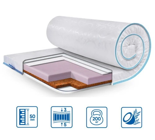 Матрац Топпер Ролл Ап (Roll Up) ЕS Slim Cocos Komfort