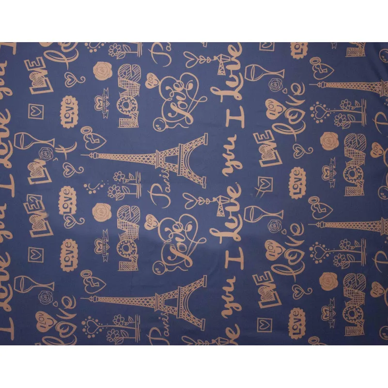 Пододеяльник Бязь 17-0443 Love Paris - 3