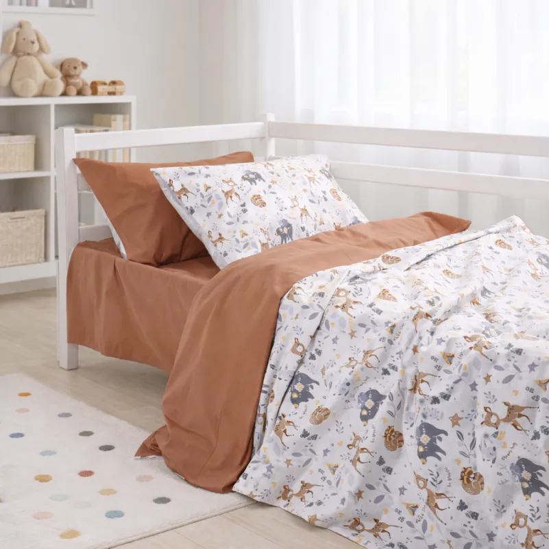 Комплект постельного белья Бязь JUNIOR 17-0913 Wild Friends - 8