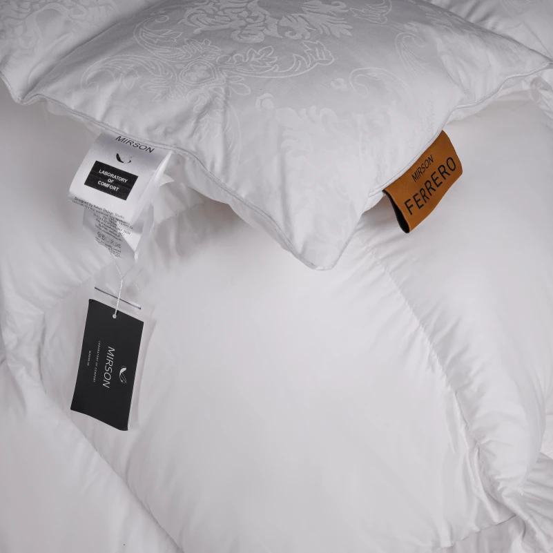 Ковдра пухова 100% пух Premium class №1502 Ferrero White - 6