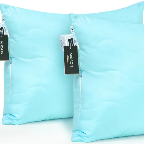 Набір подушок шовкових Eco Light Blue №1616 шовк Капок мікросатин - 1