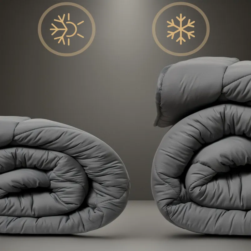 Набір антиалергенний з Тенсель Супер Теплий Eco Light Gray №9041 (ковдра + подушки 50*70 середні) - 3