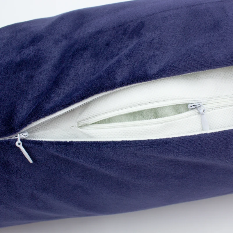 Подушка-валик №8130 Velvet Line 28-0006 Navy blue EcoSilk - 13