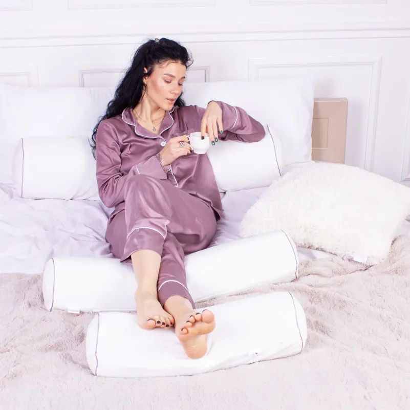 Подушка-валик №8390 Velvet Line 28-0001 White Tencel - 6