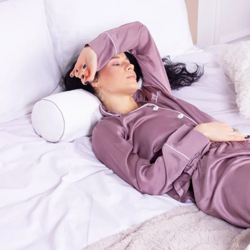 Подушка-валик №8390 Velvet Line 28-0001 White Tencel - 7