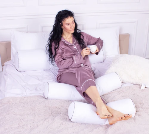 Подушка-валик №8100 Eco Line White EcoSilk