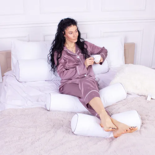 Подушка-валик №8100 Eco Line White EcoSilk