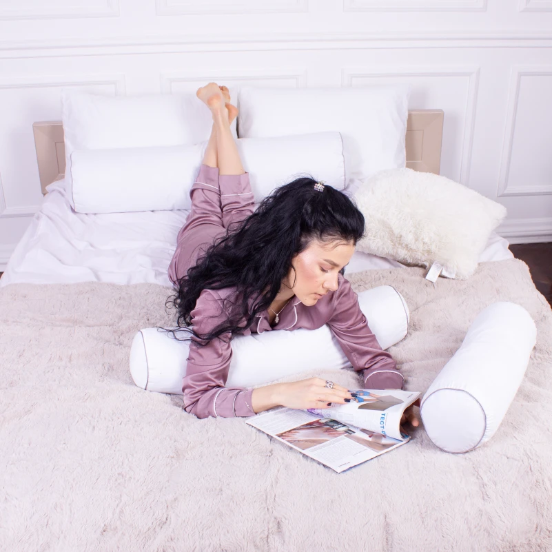 Подушка-валик №8100 Eco Line White EcoSilk - 7