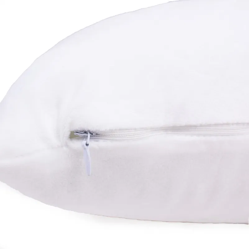 Подушка для беременных и отдыха Г-образная №8454 Velvet Line 28-0001 White EcoSilk велюр - 11