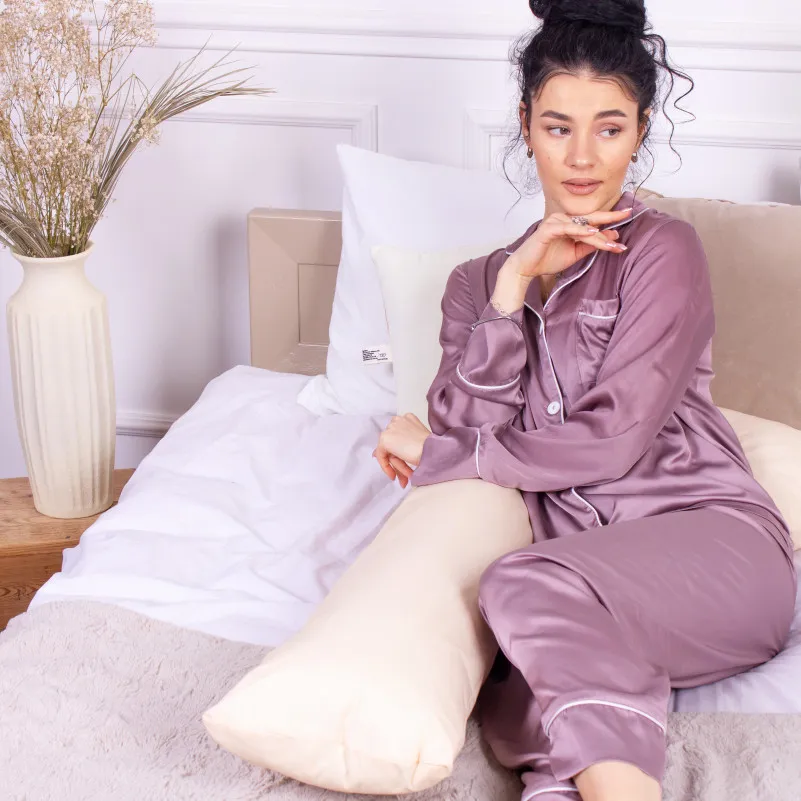 Подушка для беременных и отдыха Г-образная №8414 12-0712 Calvina EcoSilk Ranforce Elite - 7