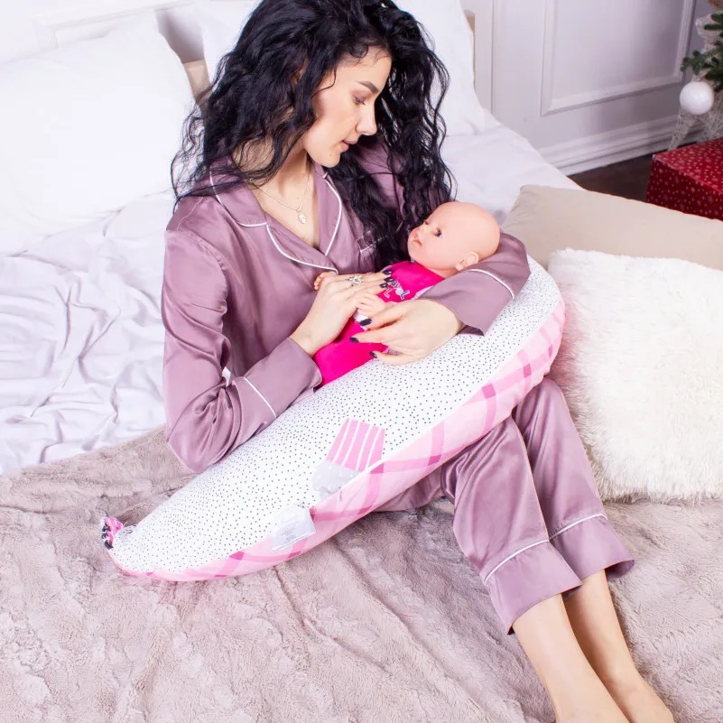 Подушка для вагітних та годування №8637 Print Line 17-0498 Magnificent 100% Memory - 6